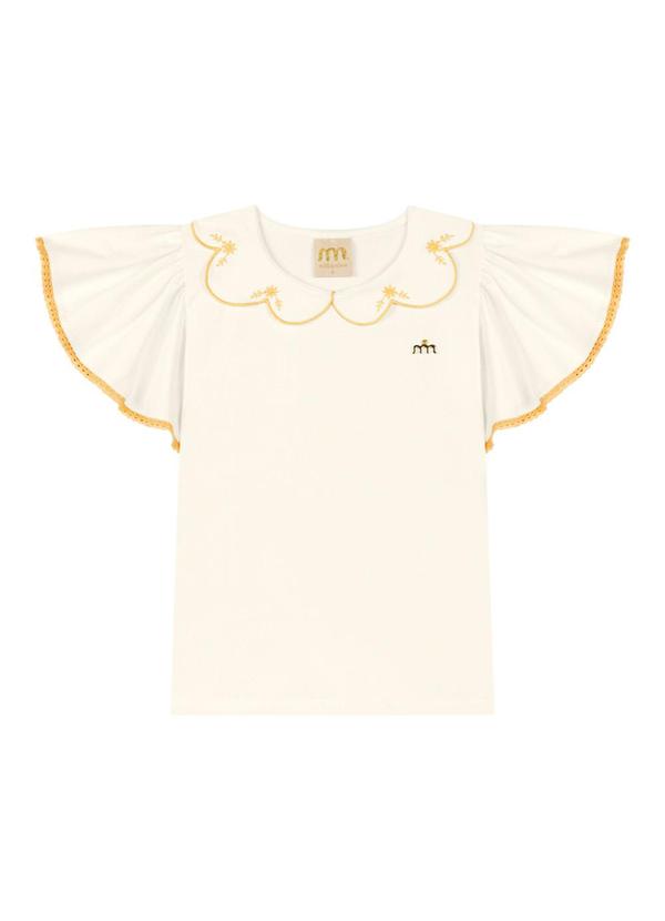 Milli e Nina - Conjunto Blusa e Shorts Newtech Bege 4