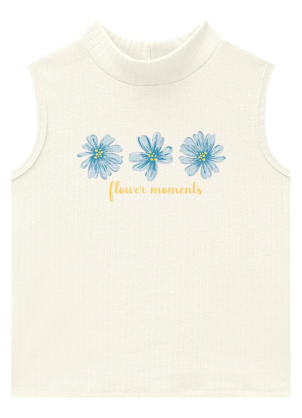 Marlan - Conjunto Blusa e Shorts Newtech Maxi Flower Azul