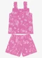 Trick Nick - Conjunto Blusa e Shorts Popeline Floral Rosa - variação: Rosa