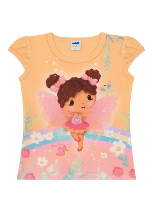 Marlan - Conjunto Blusa e Shorts Relevo Laranja - MARLAN