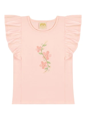 Milli e Nina - Conjunto Blusa e Shorts Rosa - MILLI E NINA