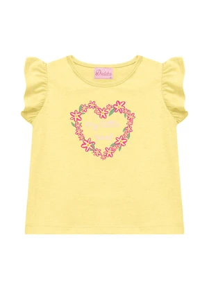 Duduka - Conjunto Blusa  e Shorts Rotativo  Amarelo - DUDUKA