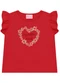 Duduka - Conjunto Blusa Bailarina e Short Saia  Rosa - variação: Vermelho