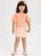 Alakazoo - Conjunto Blusa e Shorts Saia Laranja - variação: Laranja