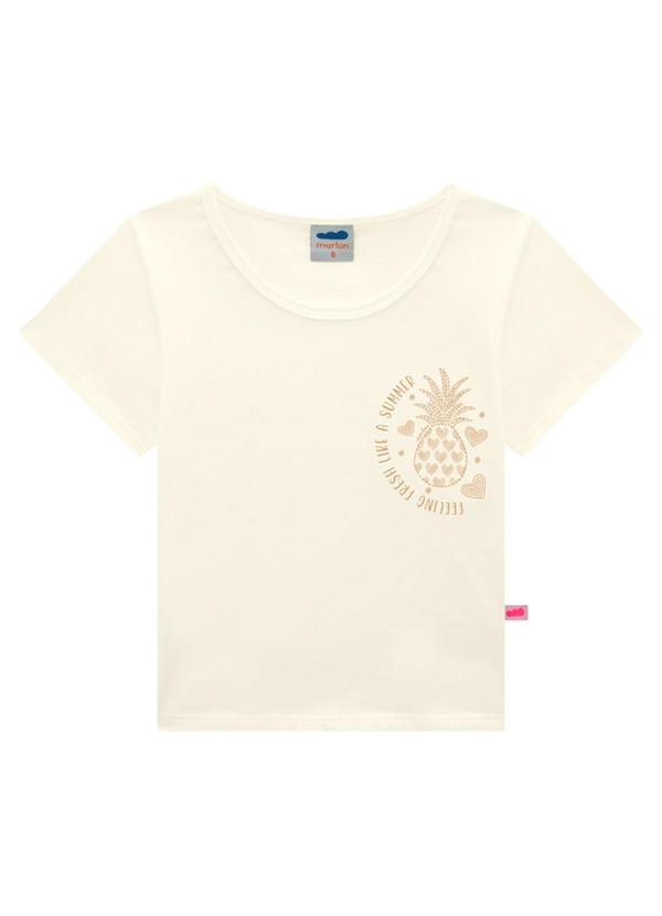 Marlan - Conjunto Blusa e Shorts Sol & Abacaxi Bege 2