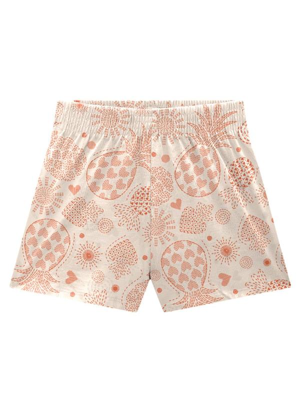 Marlan - Conjunto Blusa e Shorts Sol & Abacaxi Bege 3