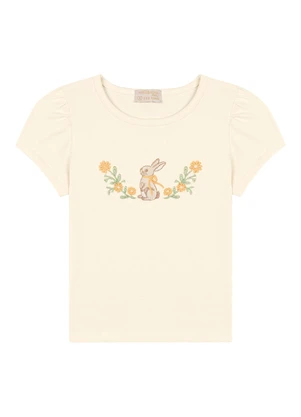 Milli e Nina - Conjunto Blusa e Shorts TexturizadoBege - MILLI E NINA