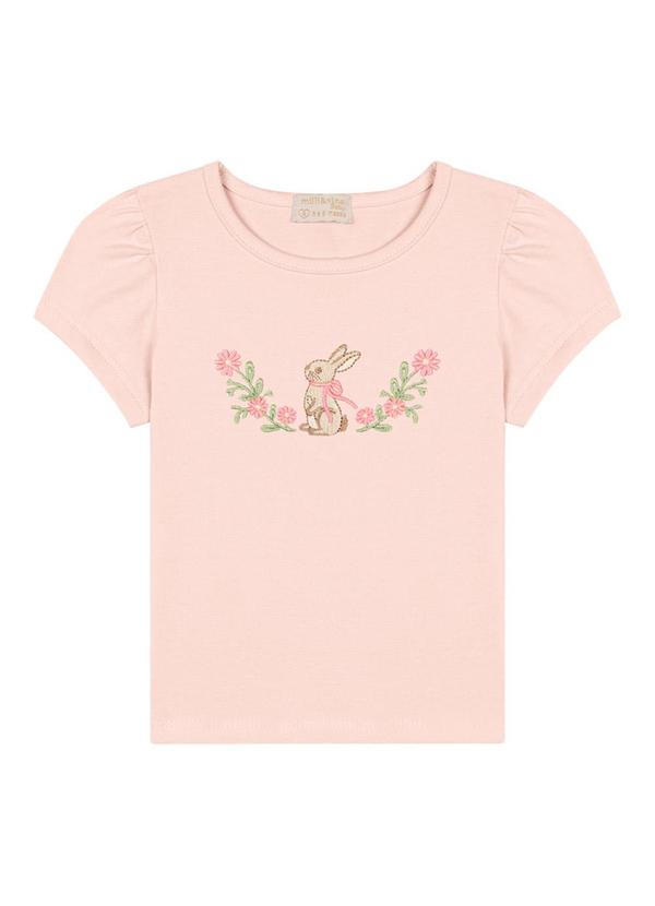 Milli e Nina - Conjunto Blusa e Shorts TexturizadoRosa 3