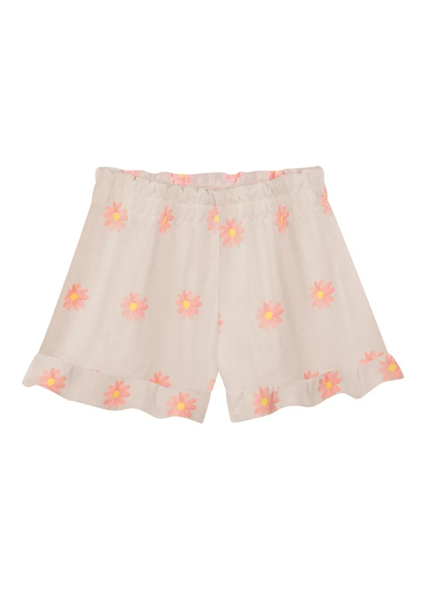 Milli e Nina - Conjunto Blusa e Shorts TexturizadoRosa 4