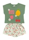 Fakini Kids - Conjunto Blusa e Shorts Amarelo - variação: Verde