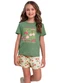 Fakini Kids - Conjunto Blusa e Shorts Amarelo - variação: Verde