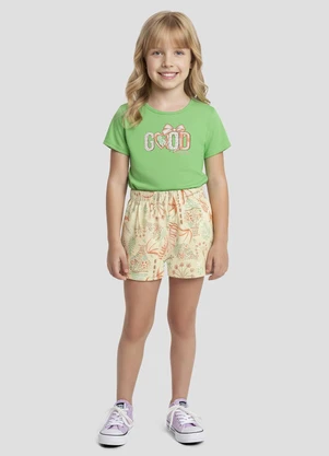 Kely Kety - Conjunto Blusa e Shorts Verde - KELY KETY