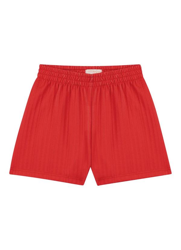 Milli e Nina - Conjunto Blusa e Shorts Vermelho 4