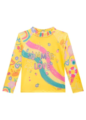 Marlan - Conjunto Blusa e Tanga Proteção Uv Amarelo - MARLAN