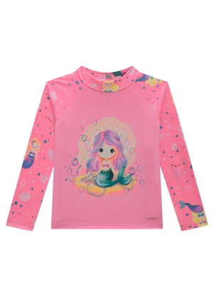 Marlan - Conjunto Blusa e Tanga Proteção Uv Rosa - MARLAN