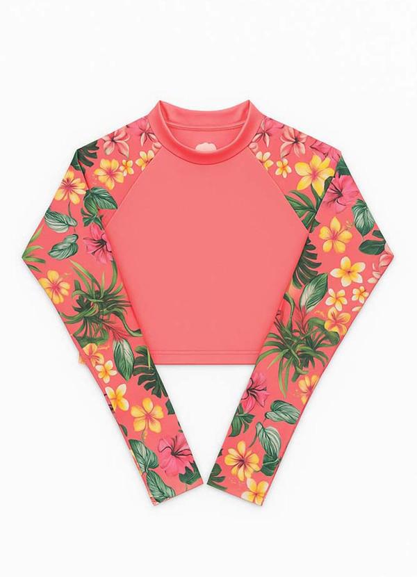 Marlan - Conjunto Blusa e Tanga Proteção Uv Rosa 2