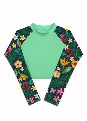 Marlan - Conjunto Blusa e Tanga Proteção Uv Verde - MARLAN
