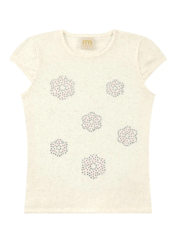 Milli e Nina - Conjunto Blusa em Cotton e Shorts Air Flow Bege 3