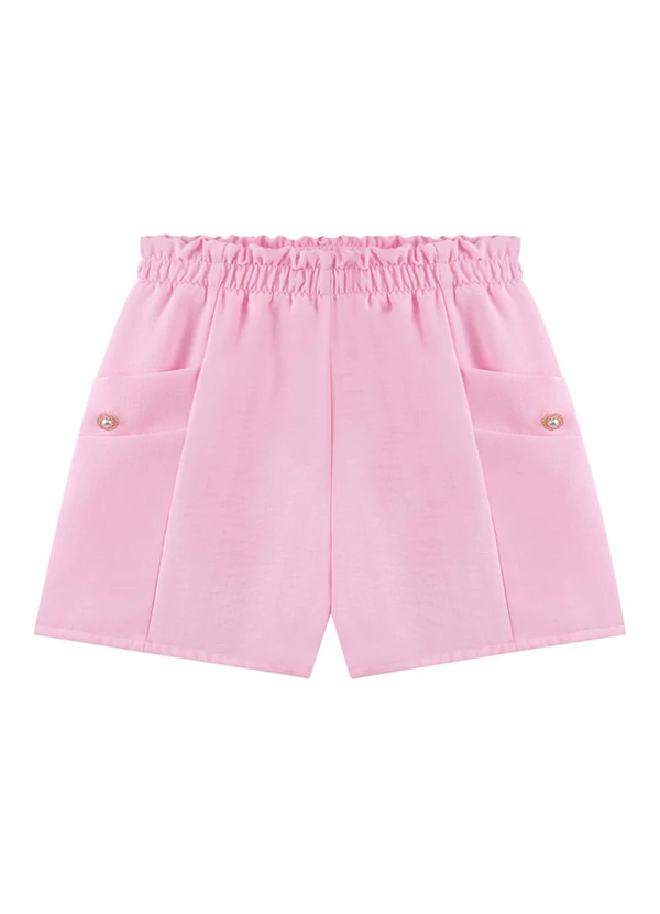 Milli e Nina - Conjunto Blusa em Cotton e Shorts Air Flow Bege 4