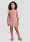Kely Kety - Conjunto Blusa em Malha e Shorts-Saia Verde - variação: Rosa