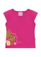 Duduka - Conjunto Blusa Capivara  e Short Flor Azul  - variação: Rosa