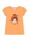 Duduka - Conjunto Blusa Estampa Urso e Short Saia Rosa - variação: Laranja