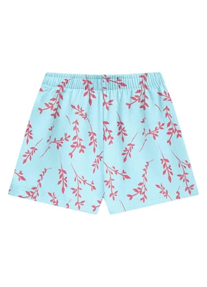 Duduka - Conjunto Blusa Estampa Urso e Short Saia Rosa - DUDUKA