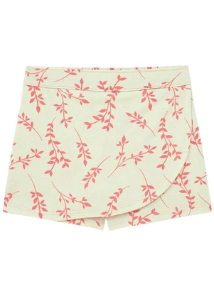 Duduka - Conjunto Blusa Estampa Urso e Short Saia Rosa - DUDUKA