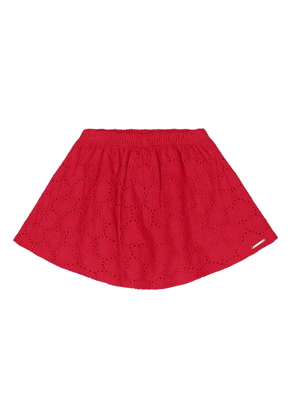 Quimby - Conjunto Blusa Estampado Saia Laise Quimby Branco 5