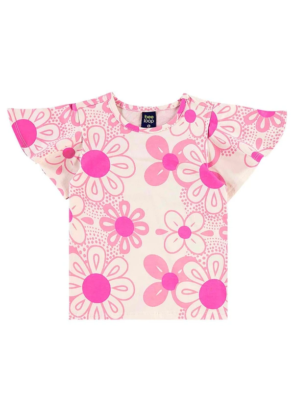 Bee Loop - Conjunto Blusa Floral e Short-Saia Roxo 4