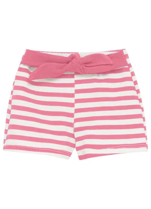 Duduka - Conjunto Blusa Flores e Short Rotativo  Rosa - DUDUKA