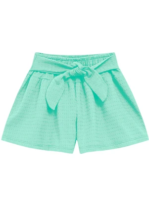 Duduka - Conjunto Blusa Hello e Short com Laço Bege - DUDUKA