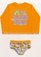Fakini Kids - Conjunto Blusa M/Longa/Calcinha Laranja - variação: Laranja