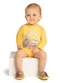 Marlan - Conjunto Bebê Blusa Manga Longa e Tanga Uv Rosa - variação: Amarelo