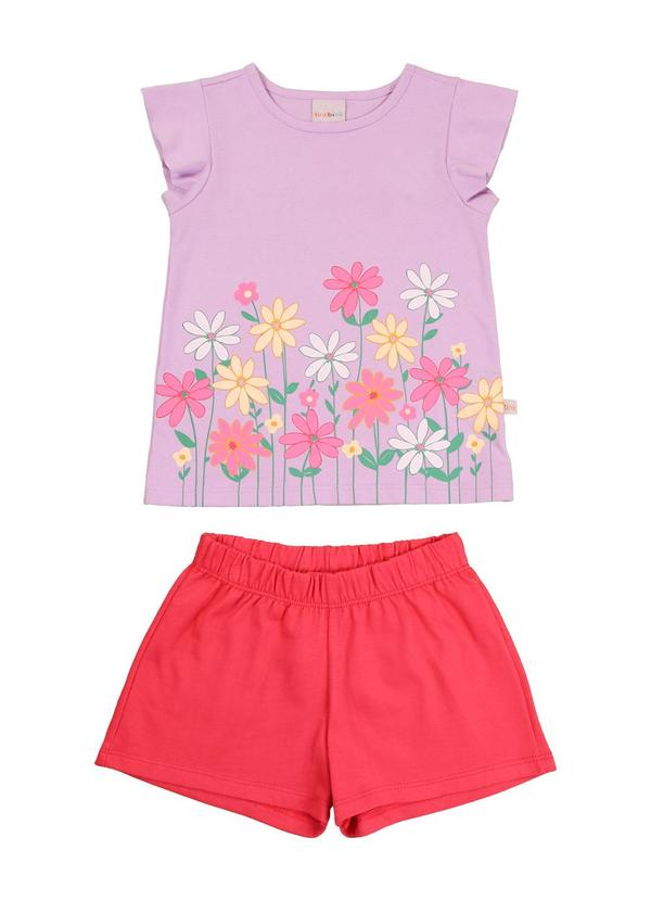 Tink Bink - Conjunto Blusa Mangas e Short Lilas