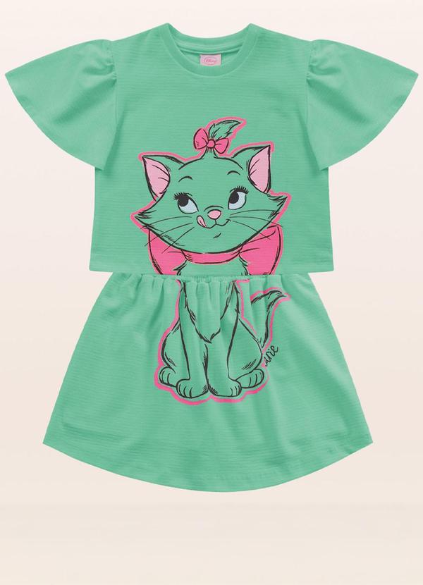 Disney Marie - Conjunto Blusa/Marie Verde