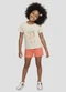 Kely Kety - Conjunto Blusa Meia Malha e Shorts Rosa - variação: Cinza