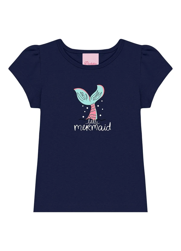 Duduka - Conjunto Blusa Mermaid e Short Sereia Azul