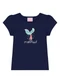 Duduka - Conjunto Blusa Capivara  e Short Flor Azul  - variação: Azul