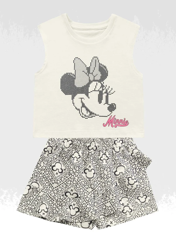 Fakini Kids - Conjunto Blusa/Minnie Mouse Preto 3