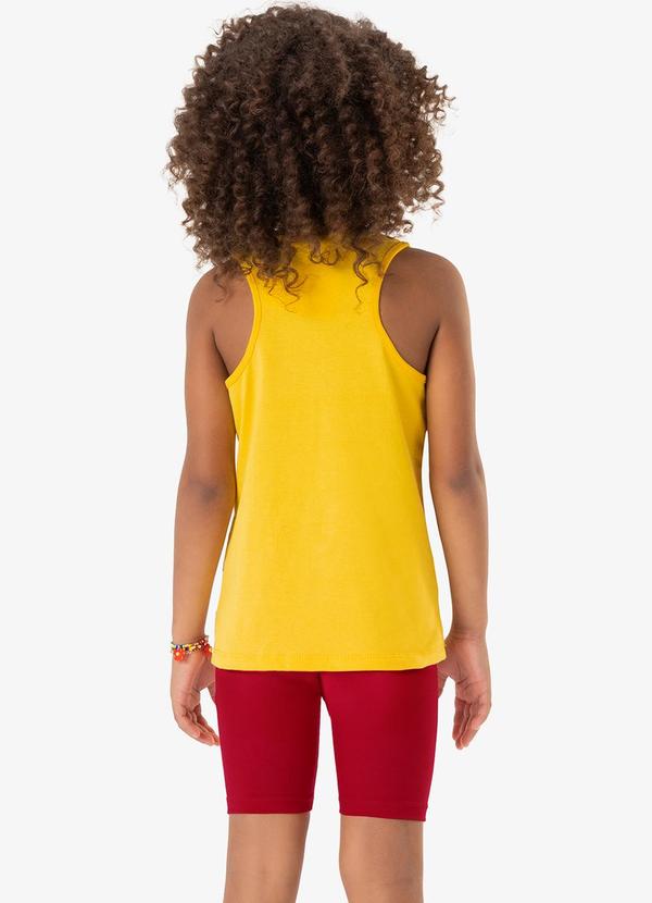 Rovi Kids - Conjunto Blusa Regata e Shorts Amarelo 2