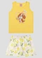 Kely Kety - Conjunto Blusa Regata e Shorts Amarelo - variação: Amarelo