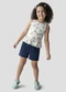 Kely Kety - Conjunto Blusa Regata e Shorts em Amarelo - variação: Azul