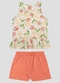 Kely Kety - Conjunto Blusa Regata e Shorts em Amarelo - variação: Vermelho