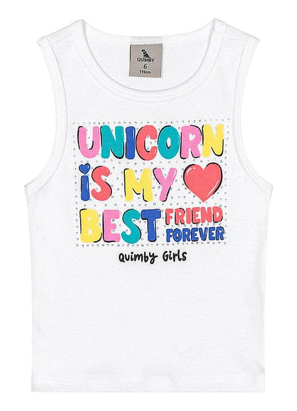 Quimby - Conjunto Blusa Ribana Short Branco 2