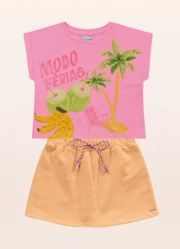 Fakini Kids - Conjunto Blusa/Rosa