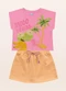 Fakini Kids - Conjunto Blusa/Laranja - variação: Rosa