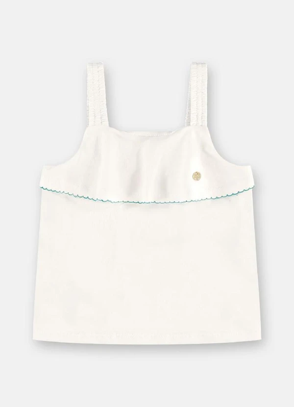 Up Baby - Conjunto Blusa Saia Infantil Midi Branco 3