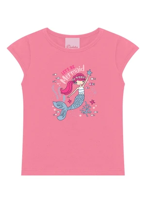 Duduka - Conjunto Blusa Sereia e Short Rotativo Rosa - DUDUKA