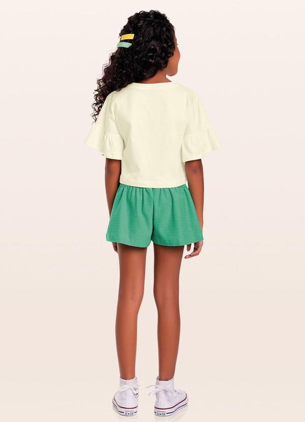 Fakini Kids - Conjunto Blusa/Short Branco 2